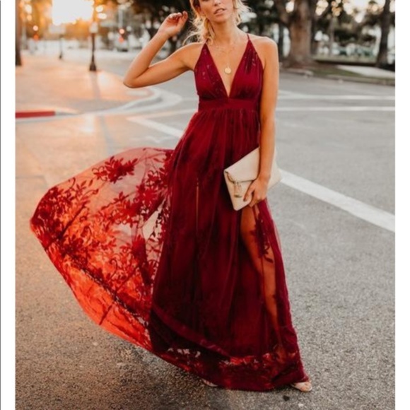 showpo promenade maxi dress
